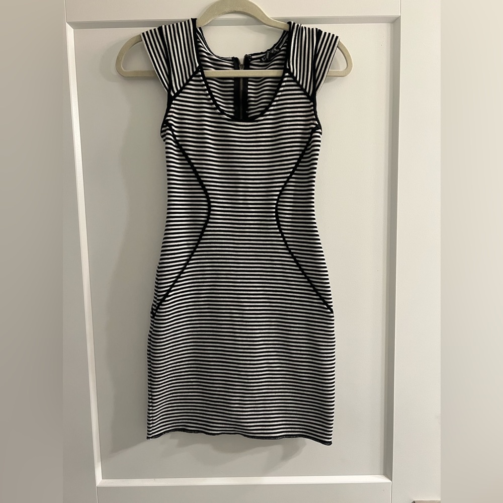 Express Striped Bodycon Dress